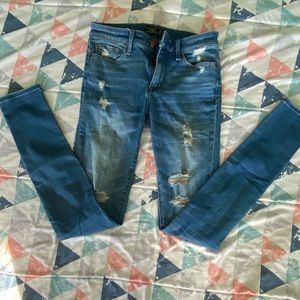 Abercrombie ripped jeans